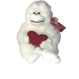 MAMBO by Russ Berrie Fancy White Monkey Plush Perfect Gift for Friends Daughter